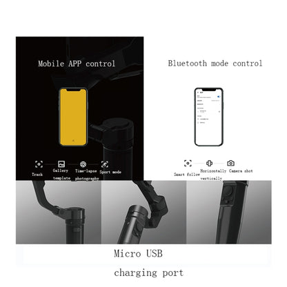 FY3 Handheld Shooting Anti-Shake Smart Three-Axis Mobile Phone Stabilizer(Black) - Handheld Gimbals by buy2fix | Online Shopping UK | buy2fix