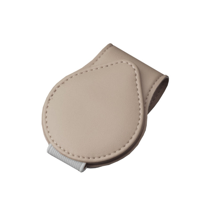 Car Sun Visor Glasses Clip Ticket Storage Clip(Beige) by buy2fix