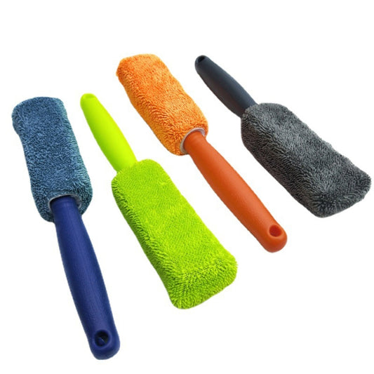 Fiber Long Shank Tire Brush(Grey) - Car washing supplies by buy2fix | Online Shopping UK | buy2fix