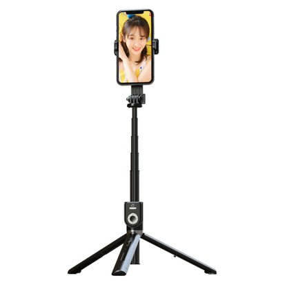 P81 1.7m Integrated Bluetooth Selfie Stick With TIKTOK Remote Control Makeup Mirror - Selfie Sticks by buy2fix | Online Shopping UK | buy2fix