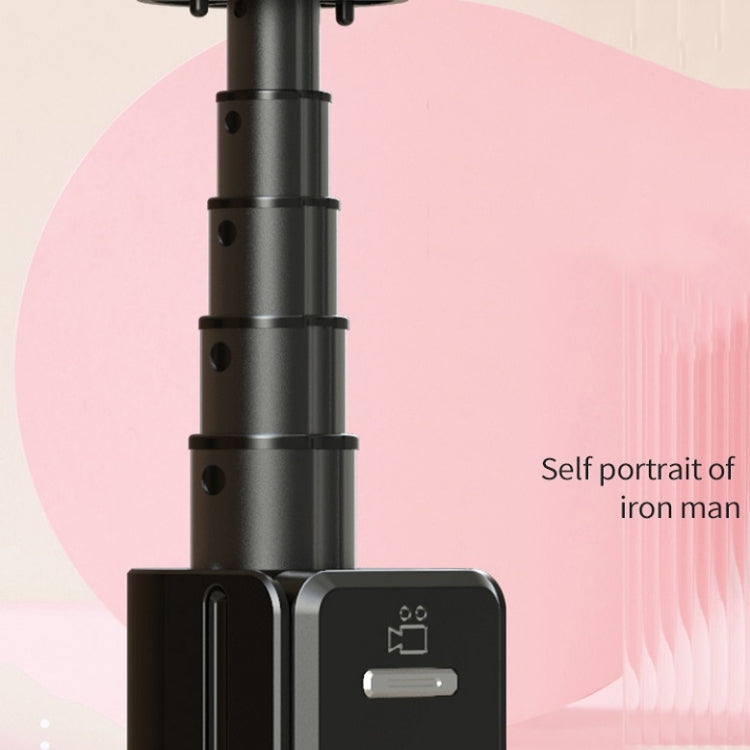 P81 1.7m Integrated Bluetooth Selfie Stick With TIKTOK Remote Control Makeup Mirror - Selfie Sticks by buy2fix | Online Shopping UK | buy2fix