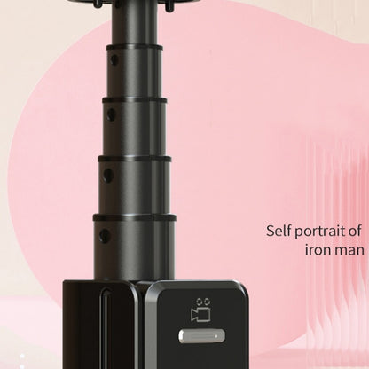 P81 1.7m Integrated Bluetooth Selfie Stick With TIKTOK Remote Control Makeup Mirror - Selfie Sticks by buy2fix | Online Shopping UK | buy2fix