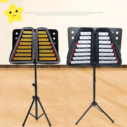 JZ-35 16-Tone Double Row Carillon Orff Percussion Instrument, Color: Silver - Percussion Accessories by buy2fix | Online Shopping UK | buy2fix