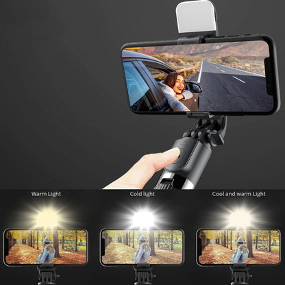 L03S Bluetooth Fill Light Tripod Integrated Selfie Stick(Black) - Selfie Sticks by buy2fix | Online Shopping UK | buy2fix
