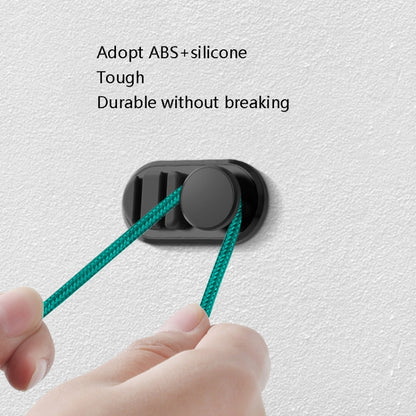 3 PCS Car Sticky Storage Data Cable Hook(Black) by buy2fix