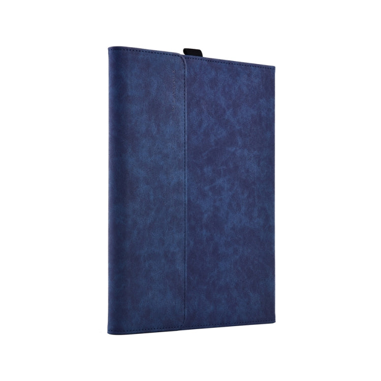 13 inch Leather Tablet Protective Case For Microsoft Surface Pro X, Color: Dark Blue by buy2fix