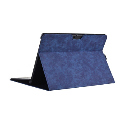 13 inch Leather Tablet Protective Case For Microsoft Surface Pro X, Color: Dark Blue by buy2fix