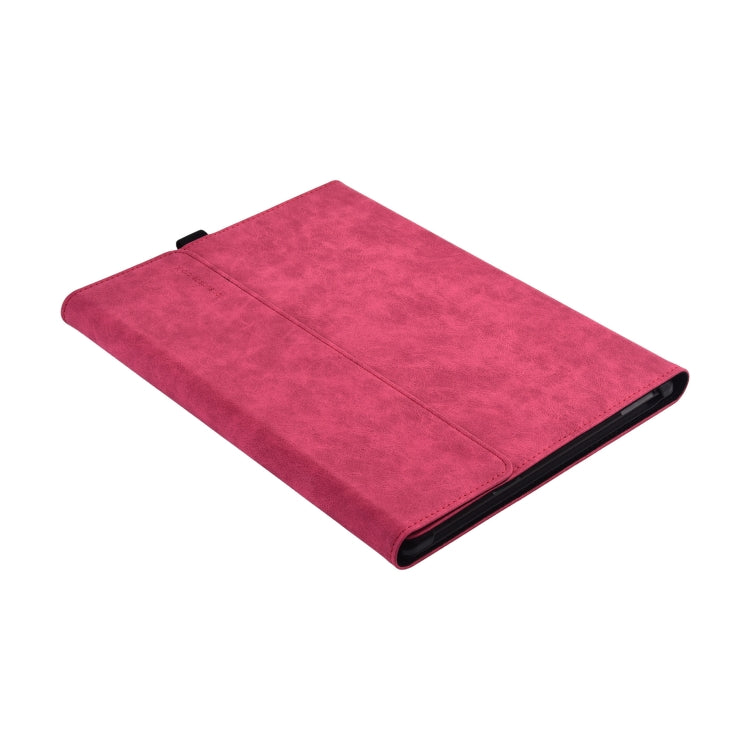 13 inch Leather Tablet Protective Case For Microsoft Surface Pro X, Color: Rose Red by buy2fix