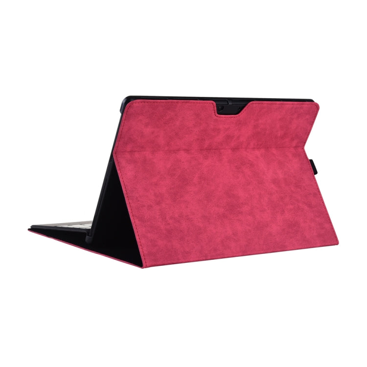 13 inch Leather Tablet Protective Case For Microsoft Surface Pro X, Color: Rose Red by buy2fix