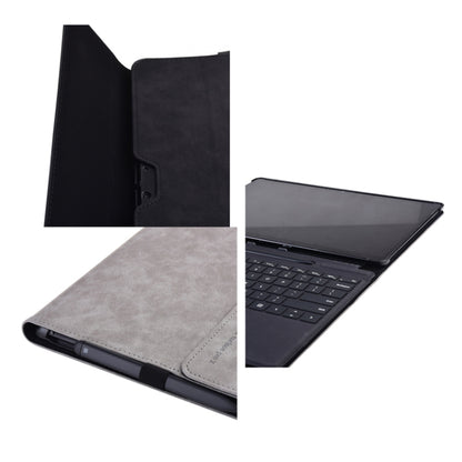 13 inch Leather Tablet Protective Case For Microsoft Surface Pro X, Color: Light Gray by buy2fix