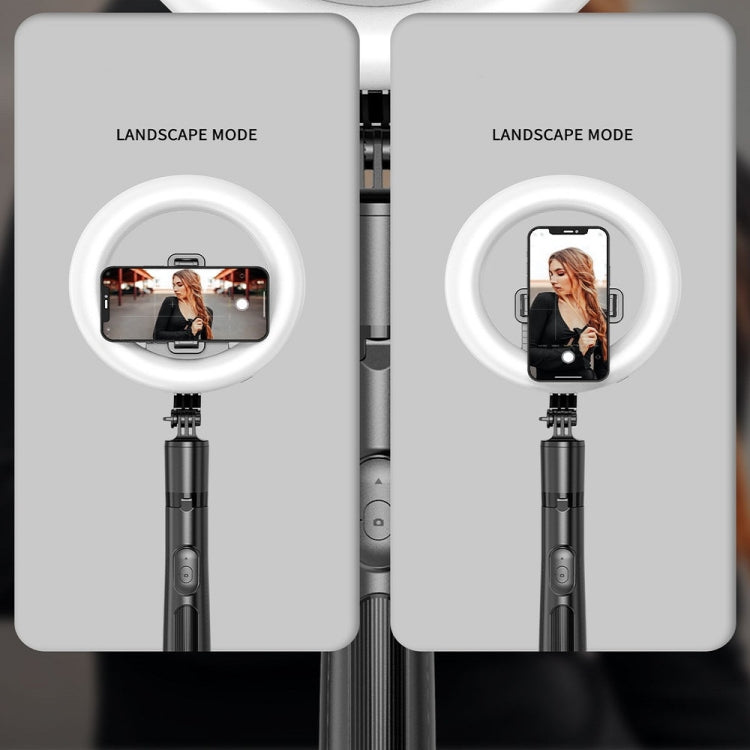 Wireless Bluetooth Selfie Stick Live Telescopic Bracket, Specification: Q05S (Black With Fill Light) - Selfie Sticks by buy2fix | Online Shopping UK | buy2fix