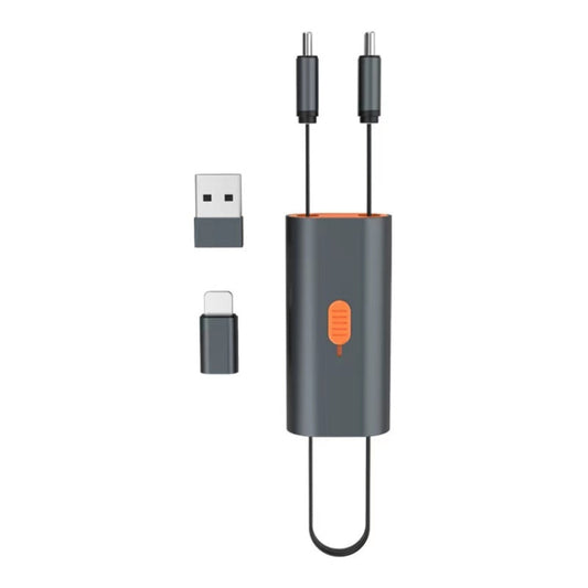 4 in 1 Retractable Fast Charging Data Cable with OTG Adapter Function - Multifunction Cable by buy2fix | Online Shopping UK | buy2fix