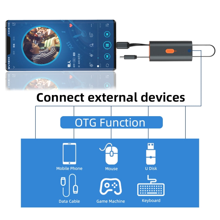 4 in 1 Retractable Fast Charging Data Cable with OTG Adapter Function - Multifunction Cable by buy2fix | Online Shopping UK | buy2fix