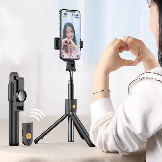 Mobile Phone Bluetooth Selfie Stick Live Bracket, Specification: K10 (Black) - Selfie Sticks by buy2fix | Online Shopping UK | buy2fix