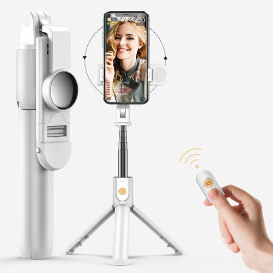 Mobile Phone Bluetooth Selfie Stick Live Bracket, Specification: K10S (With Fill Light White) - Selfie Sticks by buy2fix | Online Shopping UK | buy2fix