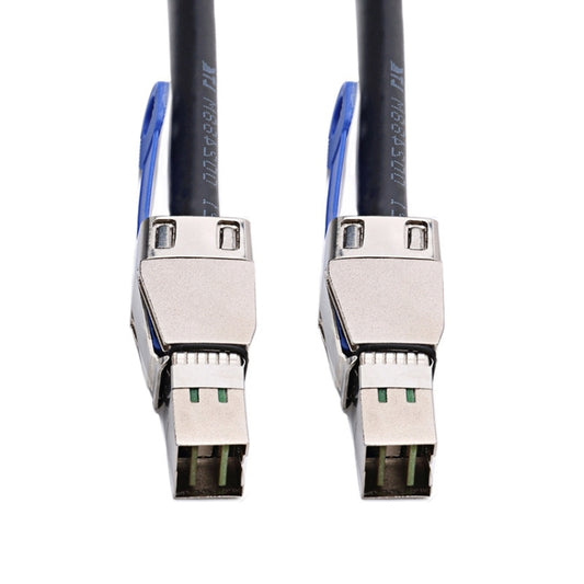 H0503 12Gbps SFF-8644 To 8644 HD Server External Hard Drive Data Cable, Color: Black 2m by buy2fix