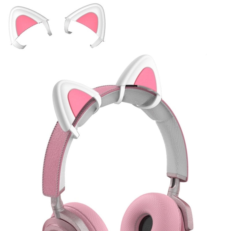 T6 Cute Cat Ear Decoration for Headphones(White) by buy2fix