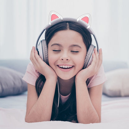 T6 Cute Cat Ear Decoration for Headphones(White) by buy2fix