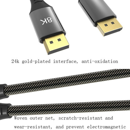 2m DP1.4 Version 8K DisplayPort Male to Male Computer Monitor HD Cable by buy2fix