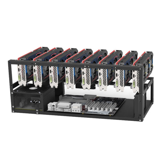 GR-8K605 Open Chassis 6 Card 8 Card Fixed Bracket(Black) - Caddies & Enclosures by buy2fix | Online Shopping UK | buy2fix