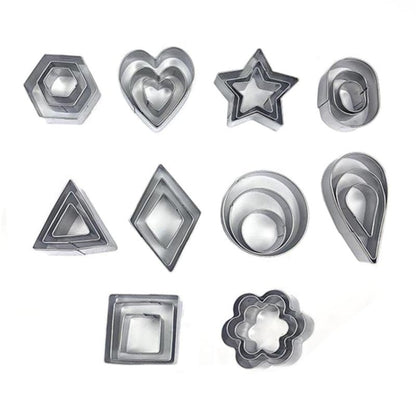 30 PCS / Set Stainless Steel Biscuit Mold - Food Molds by buy2fix | Online Shopping UK | buy2fix