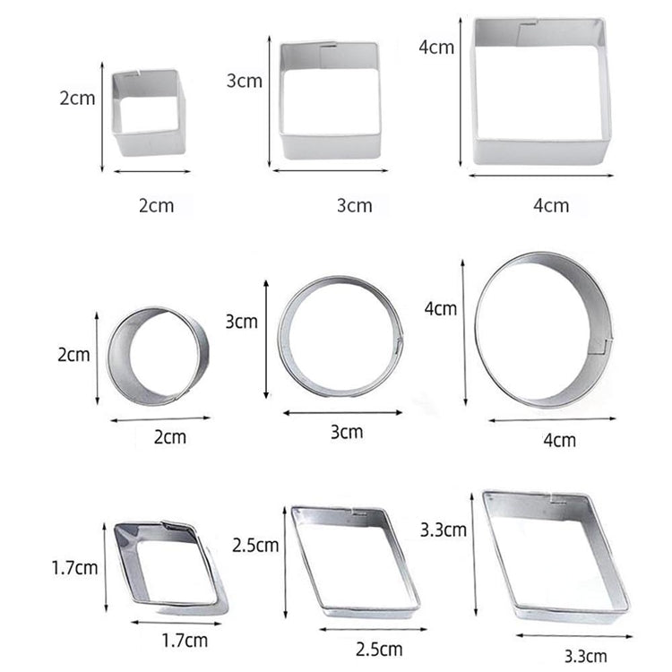 30 PCS / Set Stainless Steel Biscuit Mold - Food Molds by buy2fix | Online Shopping UK | buy2fix