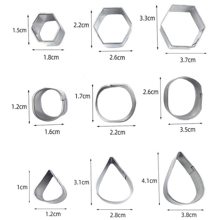 30 PCS / Set Stainless Steel Biscuit Mold - Food Molds by buy2fix | Online Shopping UK | buy2fix