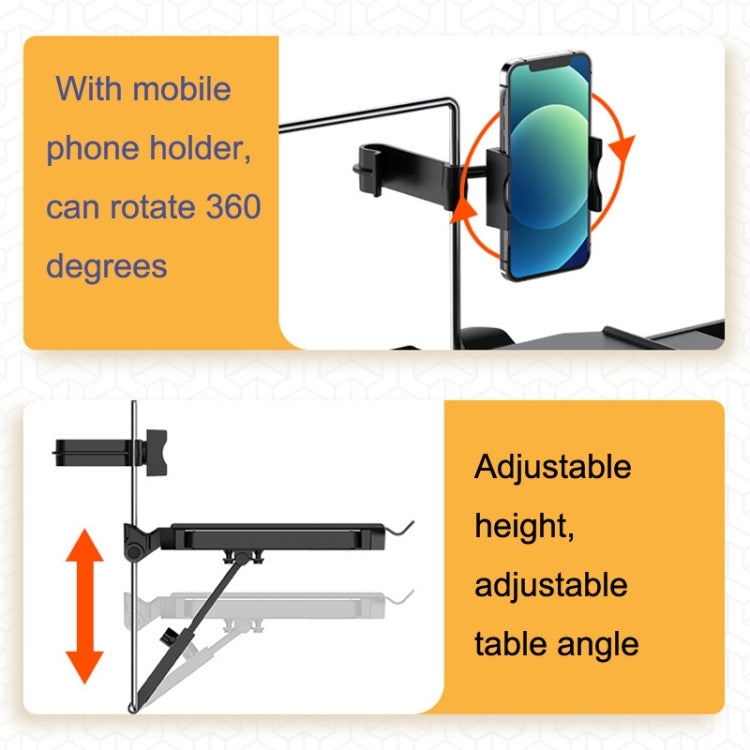 SHUNWEI SD-1528 Car Seat Back Computer Rack(Black) - Auto Fastener & Clips by SHUNWEI | Online Shopping UK | buy2fix