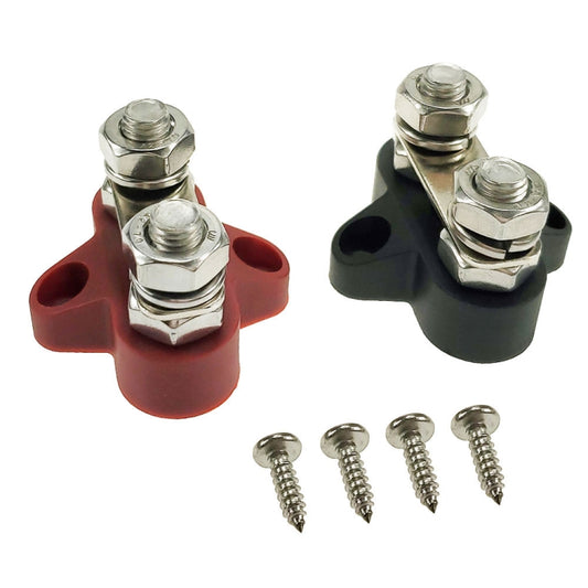 Double Terminal Block Spiral Fixed Wire Connector, Color: M8 Black - Booster Cable & Clip by buy2fix | Online Shopping UK | buy2fix