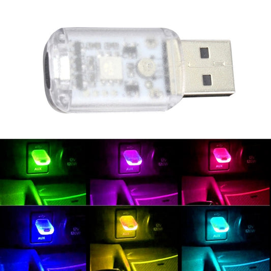 USB Car Internal Atmosphere Light(K6 Sound Control Single Lamp) - Atmosphere lights by buy2fix | Online Shopping UK | buy2fix
