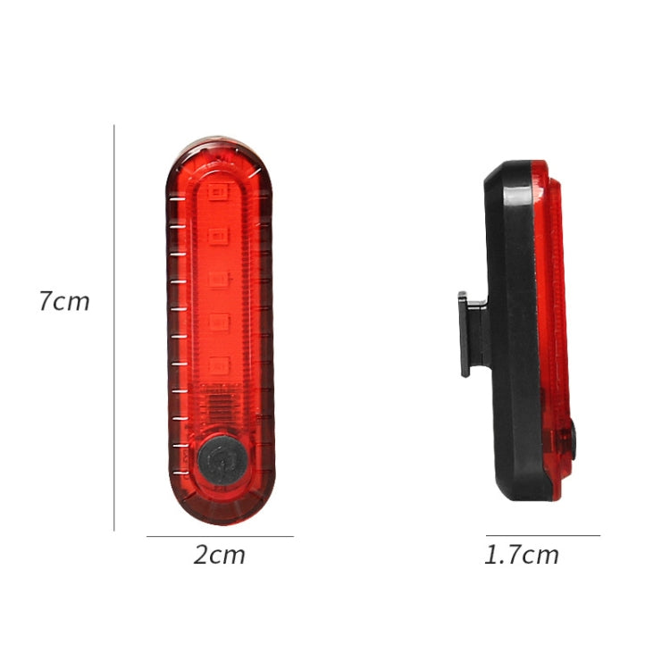Bicycle Charging Waterproof Warning Light(Red) by buy2fix