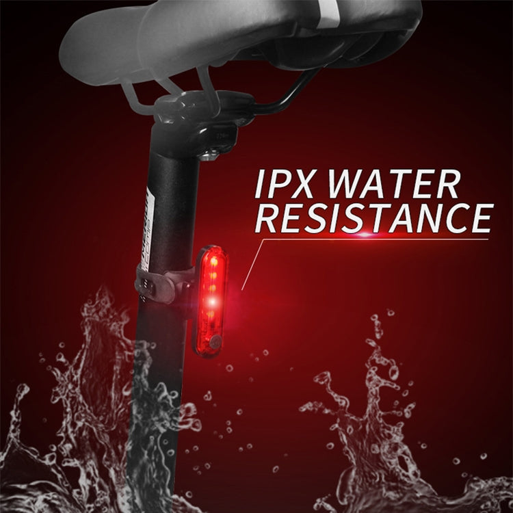 Bicycle Charging Waterproof Warning Light(Red) by buy2fix