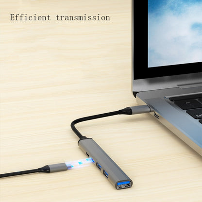 U5 Type-C Extender USB3.0 Splitter Multi-Port Expansion Dock, Number of interfaces: 5 in 1 (Type-C) by buy2fix