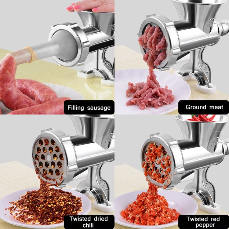 Household Manual Grinder Sausage Machine, Specification: No. 10 Large by buy2fix