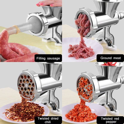 Household Manual Grinder Sausage Machine, Specification: No. 10 Large by buy2fix