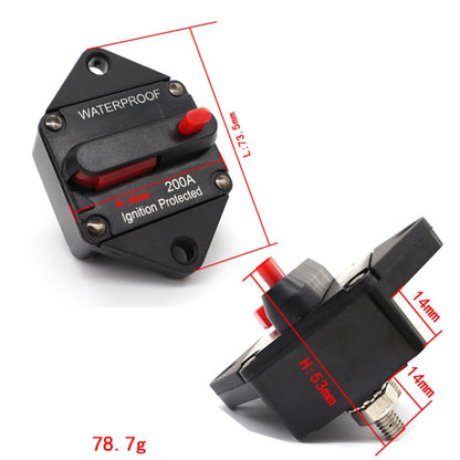 CB10 Car Audio Modified Automatic Circuit Breakerion, Specification: 200A - Fuse by buy2fix | Online Shopping UK | buy2fix