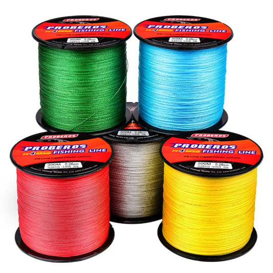 PROBEROS 4 Edited 300M Fish Line, Line number: 2.0 / 25LB(Grey) - Fishing Lines & Ropes by PROBEROS | Online Shopping UK | buy2fix