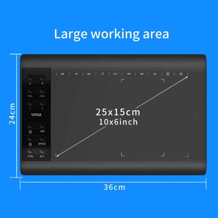 VINSA VIN1060PLUS Hand Painting Digital Board, Style: Package 1 -  by buy2fix | Online Shopping UK | buy2fix