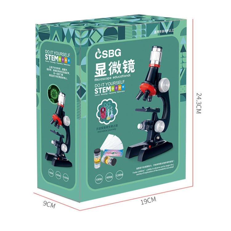HD 1200 Times Microscope Children Educational Toys(Black) - Digital Microscope by buy2fix | Online Shopping UK | buy2fix