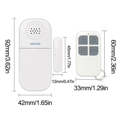 MC-05 130dB Remote Door Magnetic Alarm With Light Reminder - Door Window Alarm by buy2fix | Online Shopping UK | buy2fix