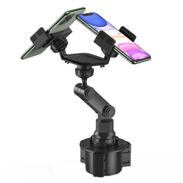 Double Chuck Rotary Multifunctional Cup Holder Mobile Phone Holder(Cup T1) by buy2fix