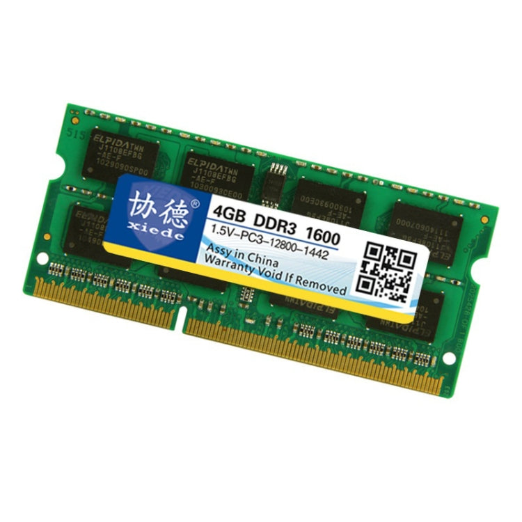 XIEDE X046 DDR3 NB 1600 Full Compatibility Notebook RAMs, Memory Capacity: 4GB by XIEDE