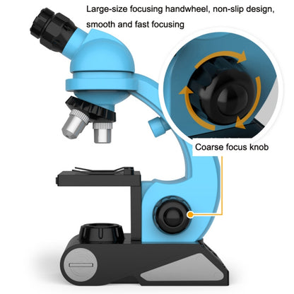GB002 HD 1200 Times Wide Angle Microscope Children Educational Toys(Blue) - Digital Microscope by buy2fix | Online Shopping UK | buy2fix