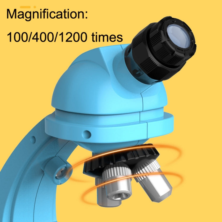 GB002 HD 1200 Times Wide Angle Microscope Children Educational Toys(Blue) - Digital Microscope by buy2fix | Online Shopping UK | buy2fix