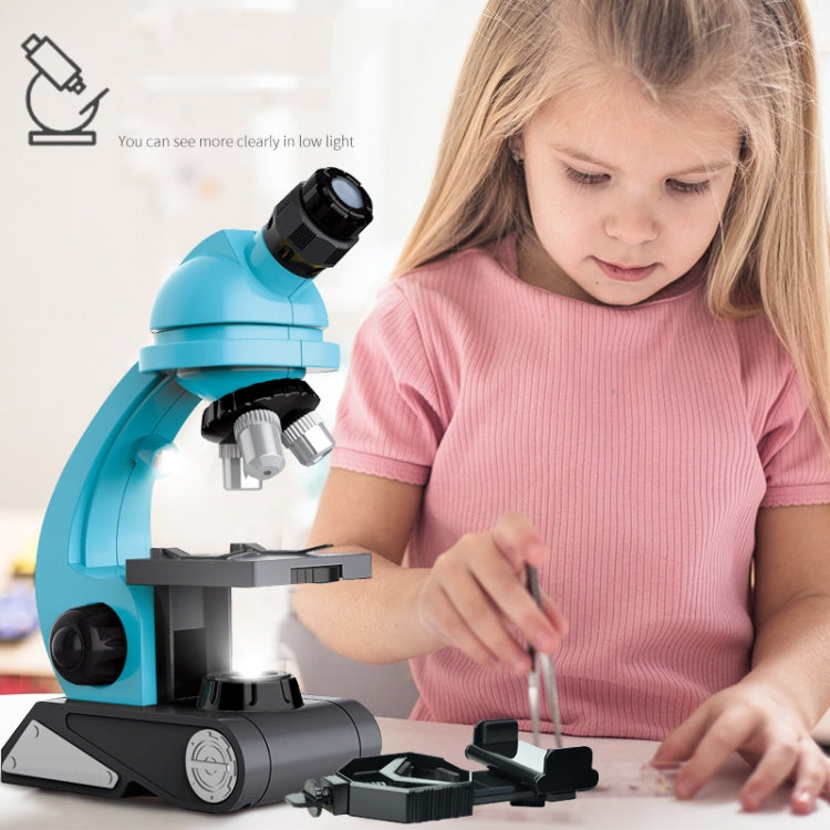 GB002 HD 1200 Times Wide Angle Microscope Children Educational Toys(Blue) - Digital Microscope by buy2fix | Online Shopping UK | buy2fix