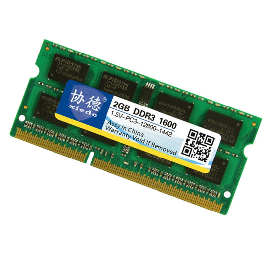 XIEDE X045 DDR3 NB 1600 Full Compatibility Notebook RAMs, Memory Capacity: 2GB - RAMs by XIEDE | Online Shopping UK | buy2fix