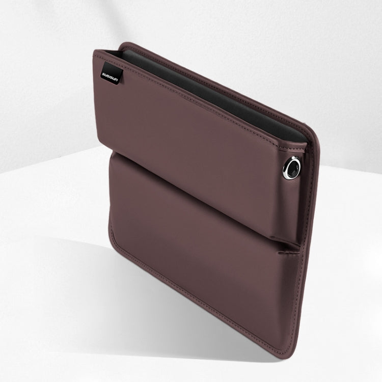SUSISUN 049 Multifunctional Car Seat Slit Storage Box, Color: Brown by buy2fix