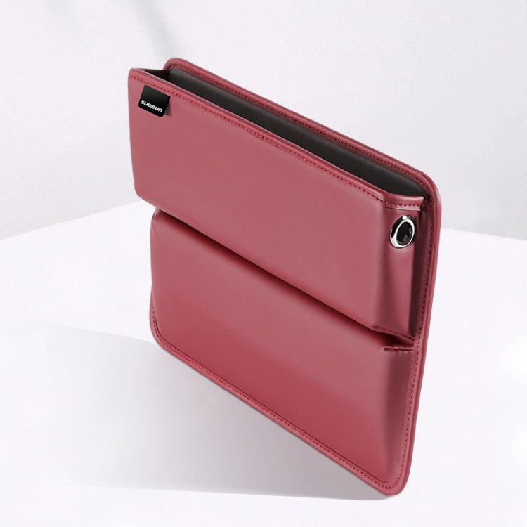 SUSISUN 049 Multifunctional Car Seat Slit Storage Box, Color: Wine Red by buy2fix