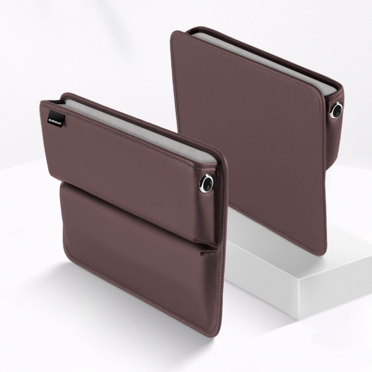SUSISUN 049 Multifunctional Car Seat Slit Storage Box, Color: Brown (One Pair) by buy2fix