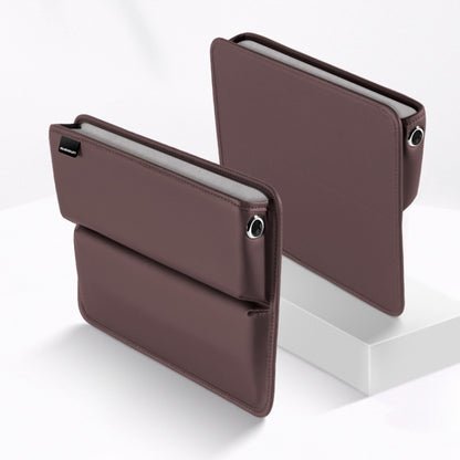 SUSISUN 049 Multifunctional Car Seat Slit Storage Box, Color: Brown (One Pair) by buy2fix